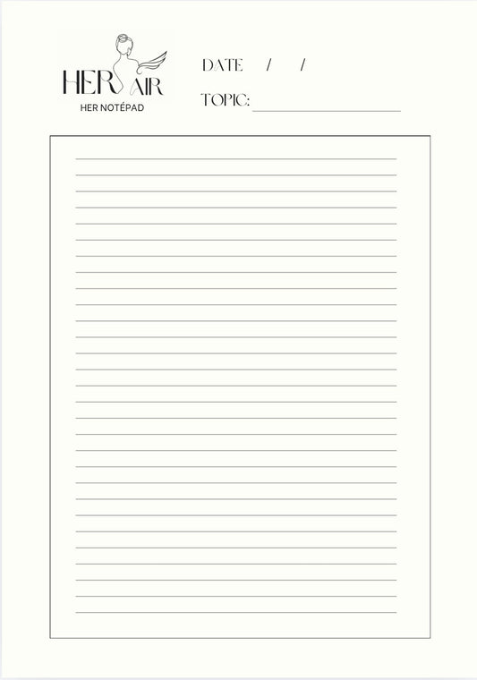 HER NOTEPAD