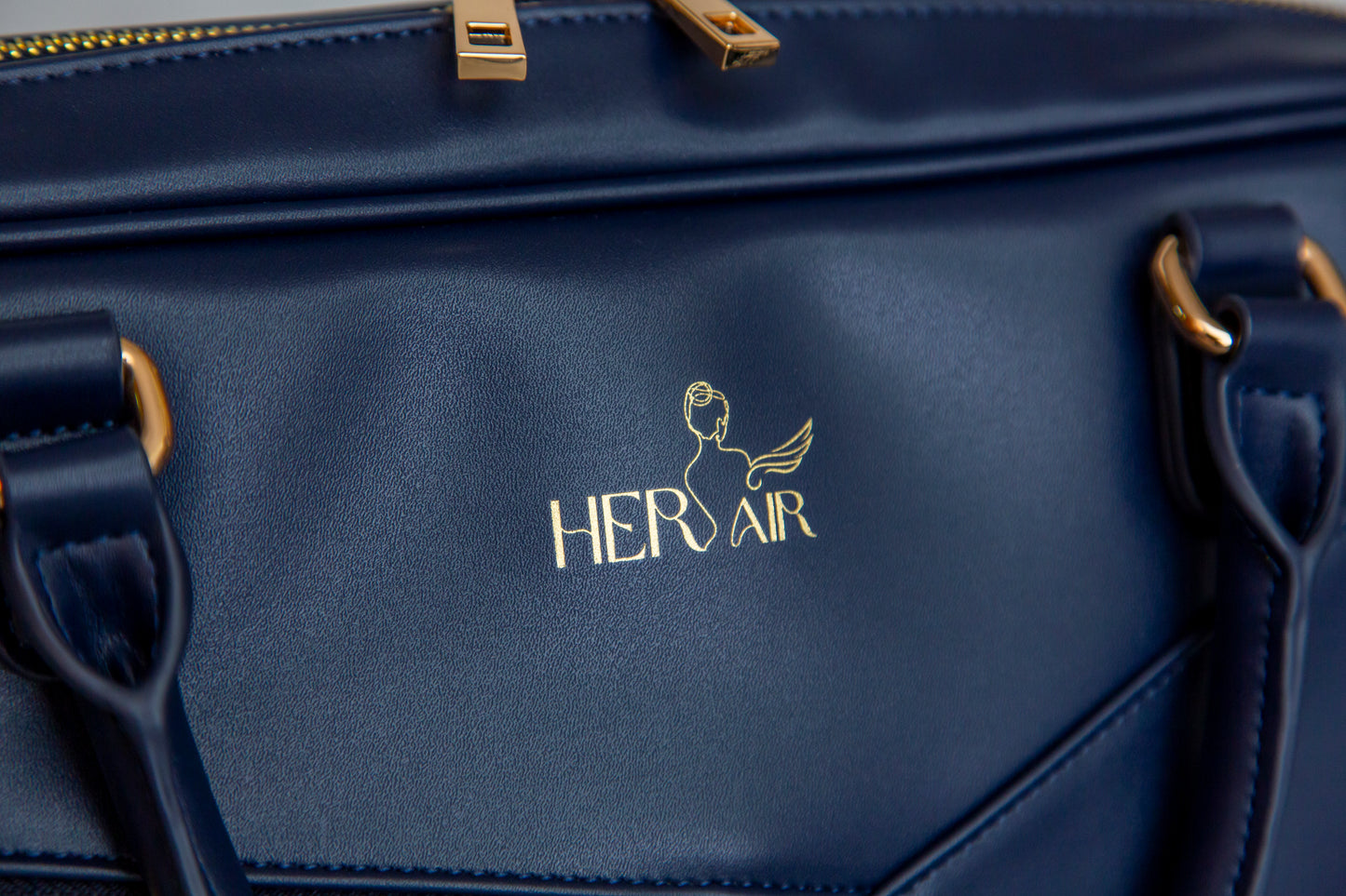 HER AIR midnight navy skyline bag