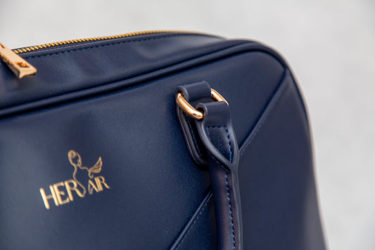 HER AIR midnight navy skyline bag